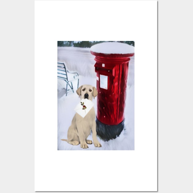 Labrador Postbox Dog Wall Art by NikkiBear67